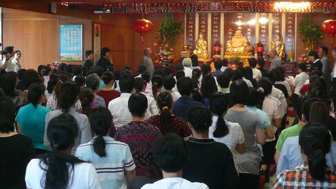 a Dharma seminar (fahui) in Macao