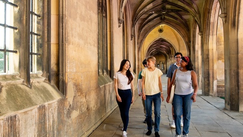 Students socialising.