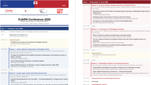 EJARN Conference Poster, two page spread