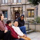 Students socialising.