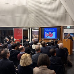Prof John Nilsson-Wright speaking at the event 'War and diplomacy in an age of disorder'